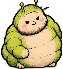 Wurmpie kijkt geheimzinnig
